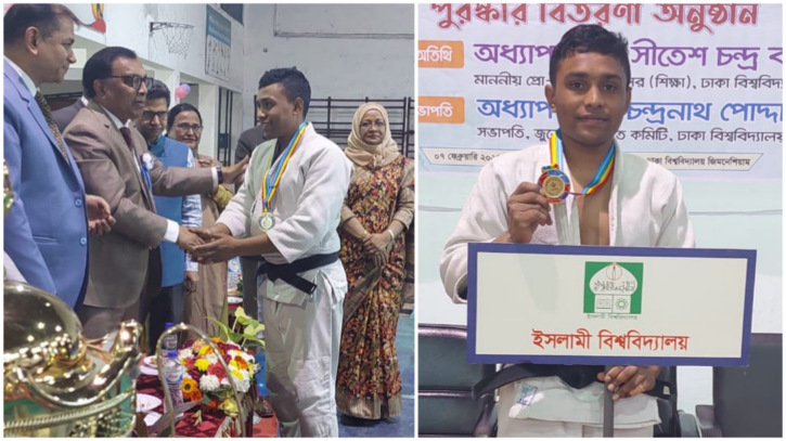আন্তঃবিশ্ববিদ্যালয় জুডোতে ইবি শিক্ষার্থীর স্বর্ণপদক জয়